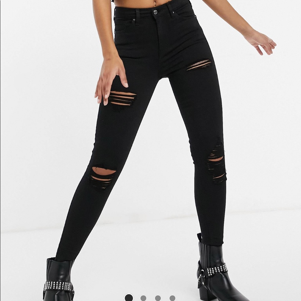 Topshop Jamie Ripped Skinny Jean size 28